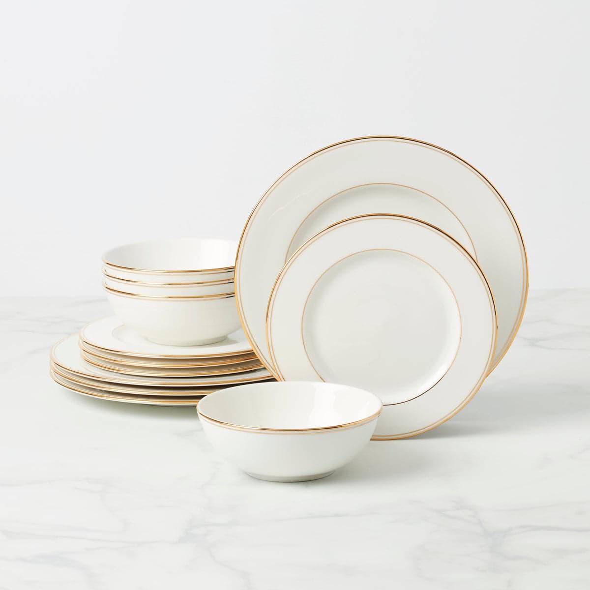 Lenox Federal Gold bone china dinnerware set